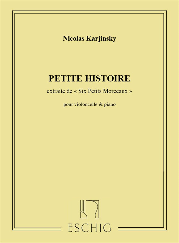6 Petits Morceaux N 3 Pet.Histoire Vlc/Piano